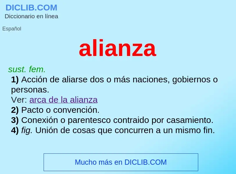 O que é alianza - definição, significado, conceito