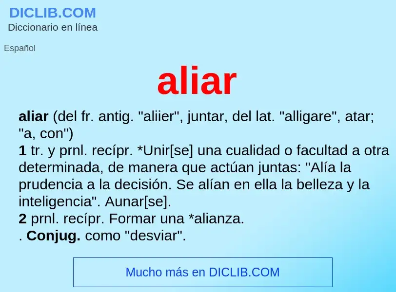 Wat is aliar - definition