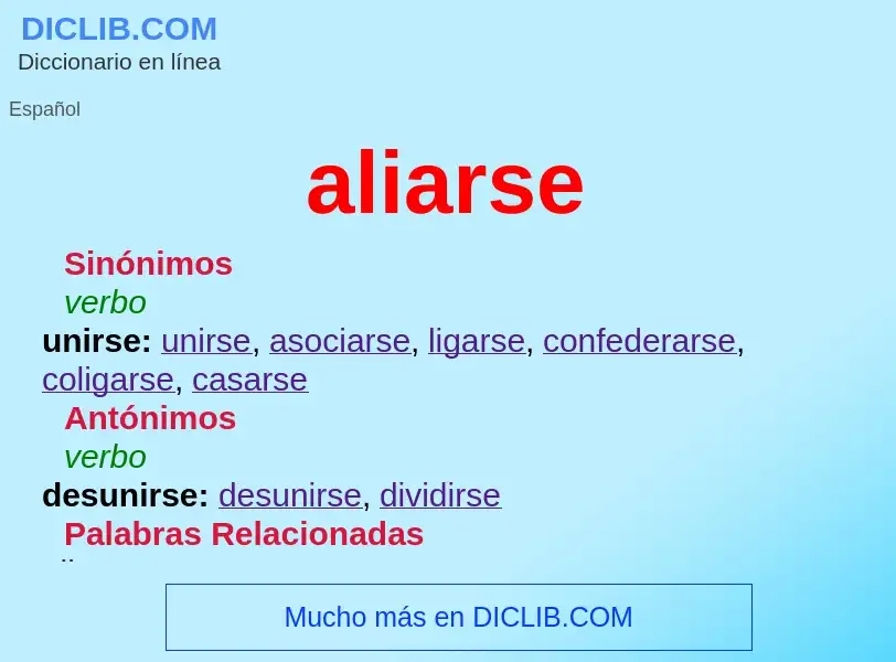 Wat is aliarse - definition