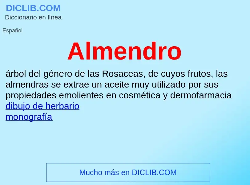 O que é Almendro - definição, significado, conceito