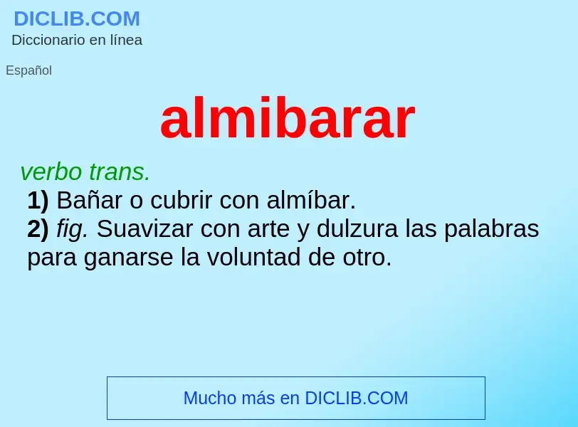 Was ist almibarar - Definition