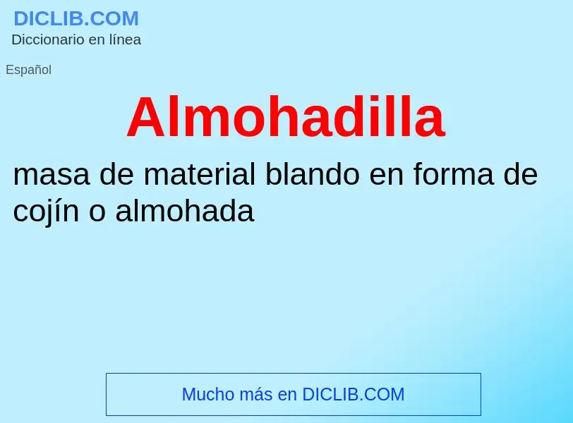 What is Almohadilla - meaning and definition