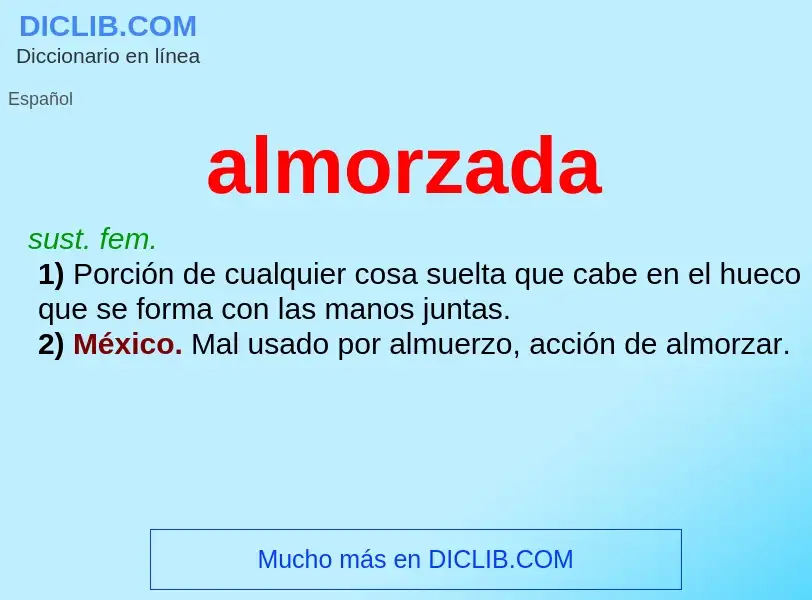 What is almorzada - definition