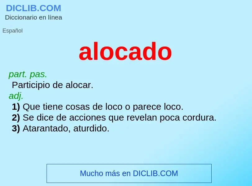 Wat is alocado - definition