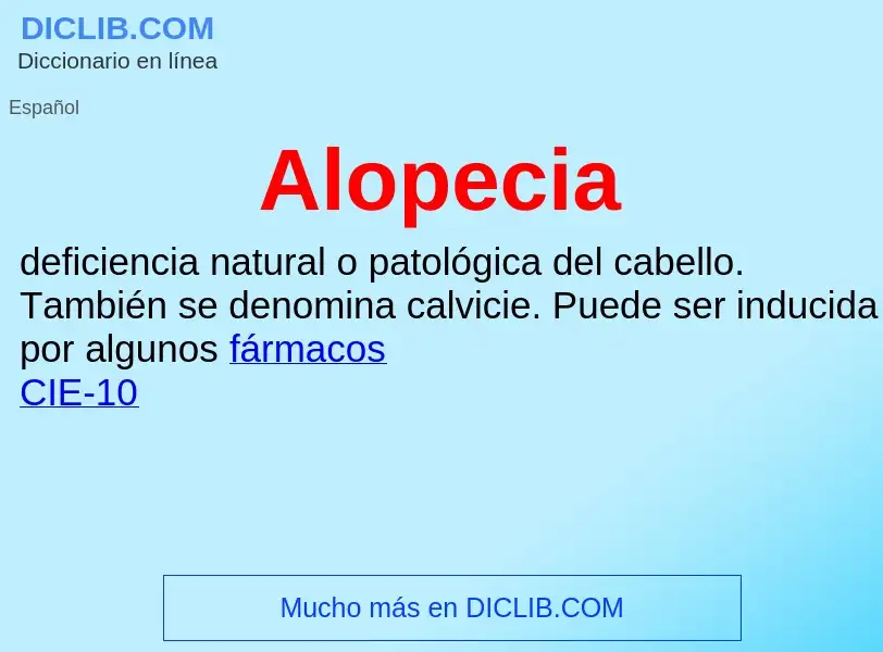 What is Alopecia - definition