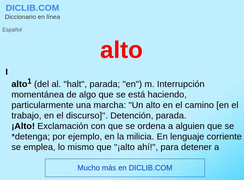 Wat is alto - definition