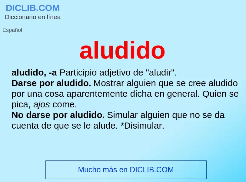 Was ist aludido - Definition