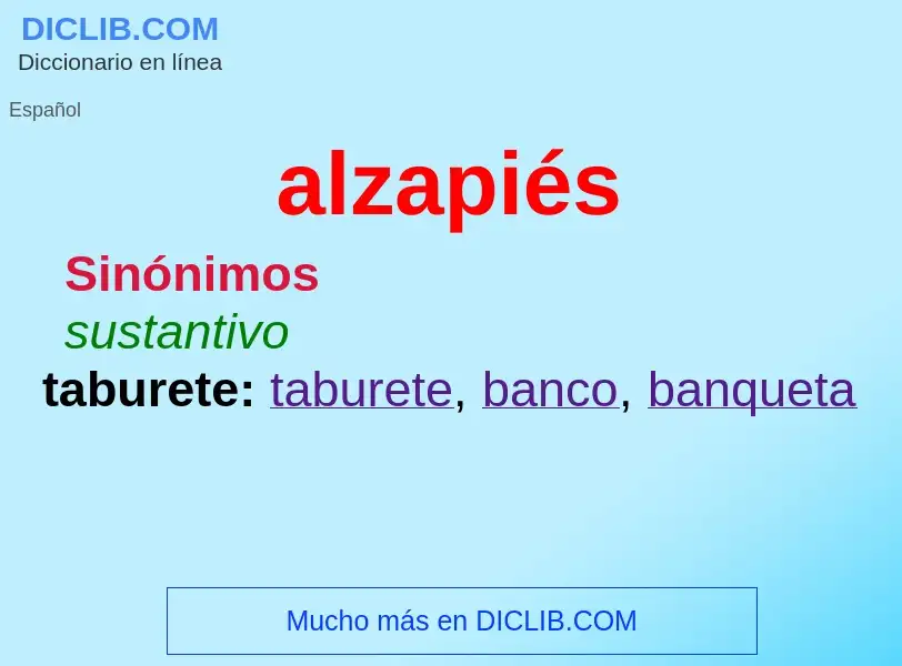 What is alzapiés - definition