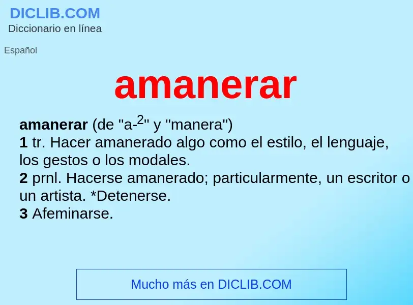 Wat is amanerar - definition