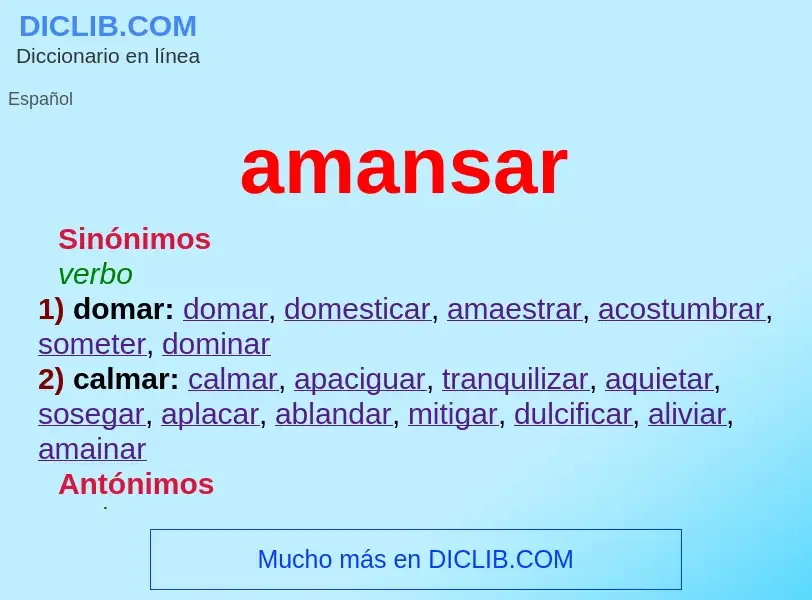 Wat is amansar - definition