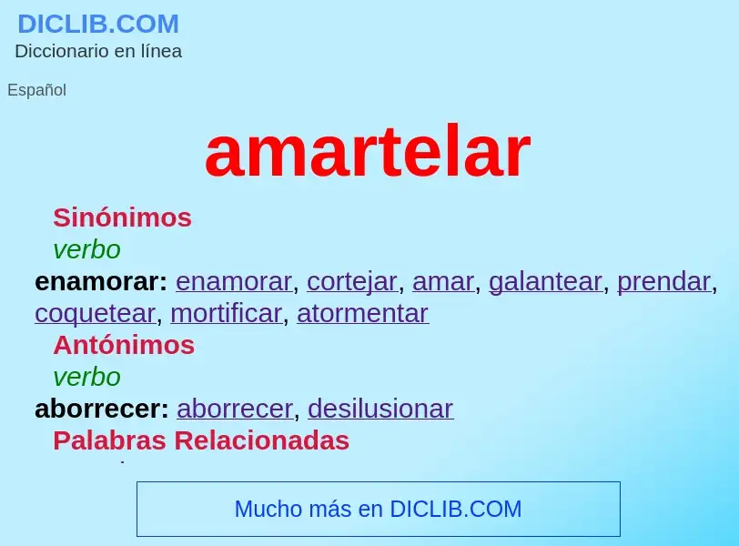 What is amartelar - definition