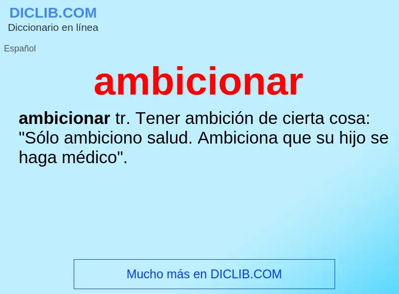 O que é ambicionar - definição, significado, conceito