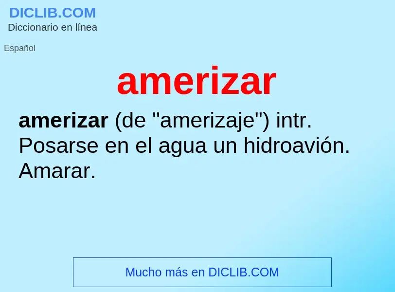 Wat is amerizar - definition