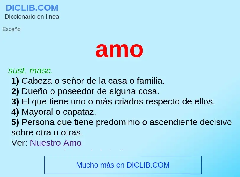 What is amo - meaning and definition