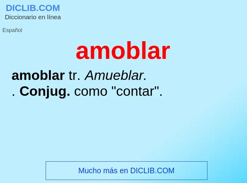 Wat is amoblar - definition