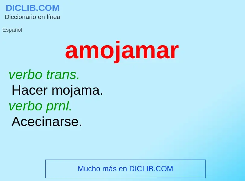 Wat is amojamar - definition