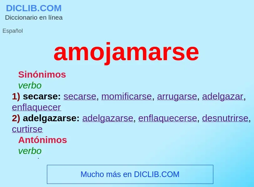 What is amojamarse - meaning and definition