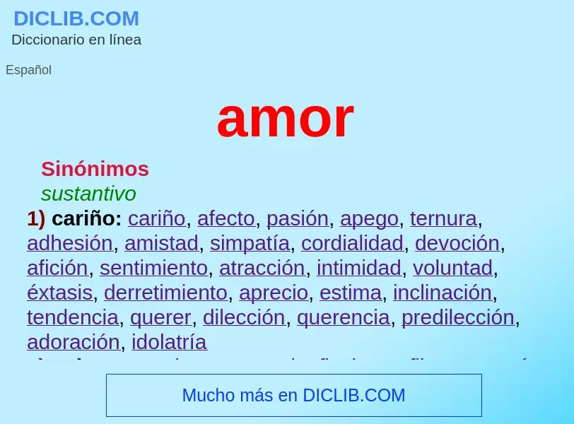 What is amor - meaning and definition