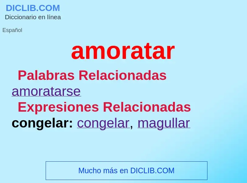 What is amoratar - meaning and definition