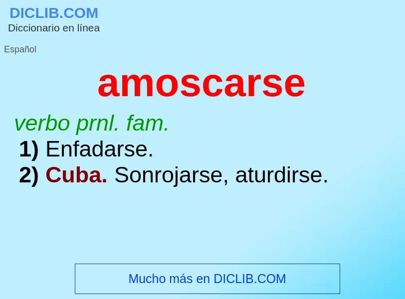 Что такое amoscarse - определение