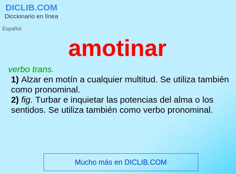 ¿Qué es amotinar? - significado y definición