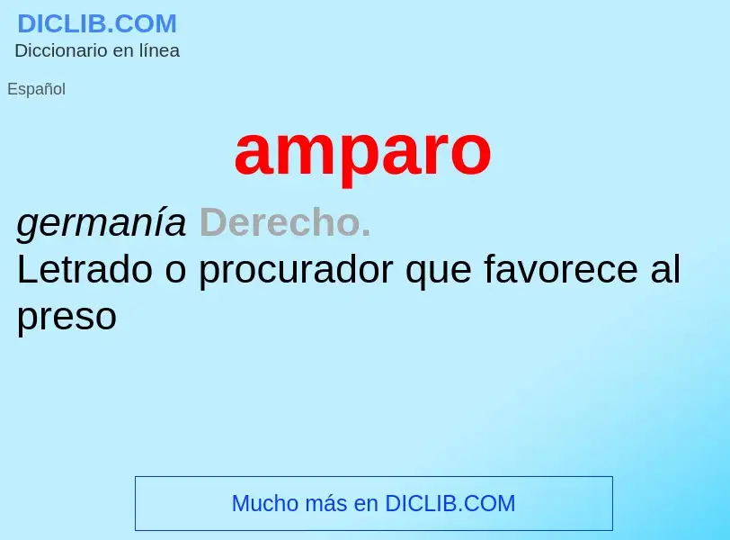 Was ist amparo - Definition