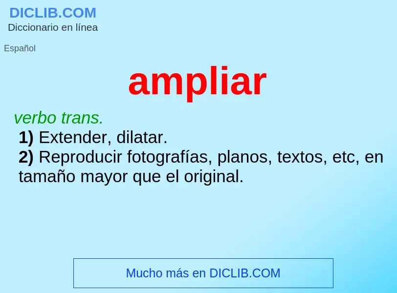 Wat is ampliar - definition