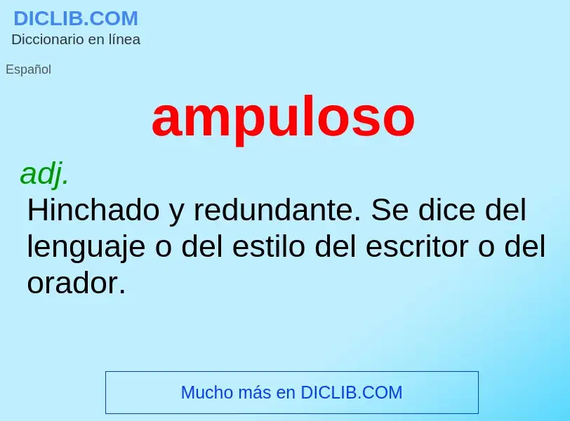 Wat is ampuloso - definition