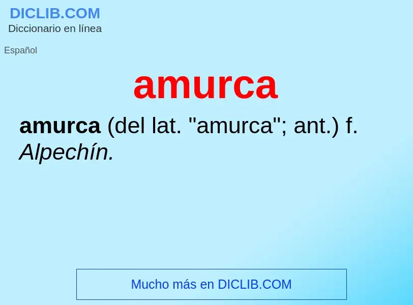 O que é amurca - definição, significado, conceito