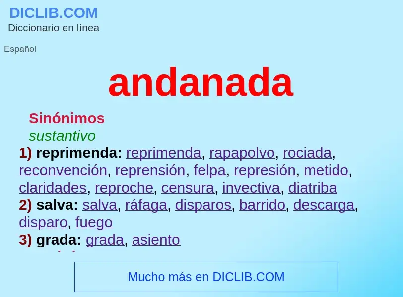 What is andanada - definition