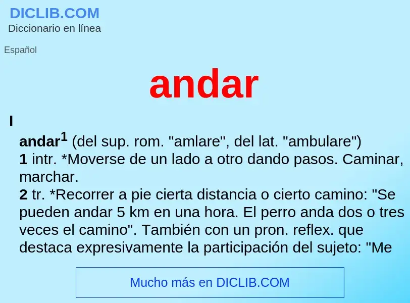 What is andar - meaning and definition