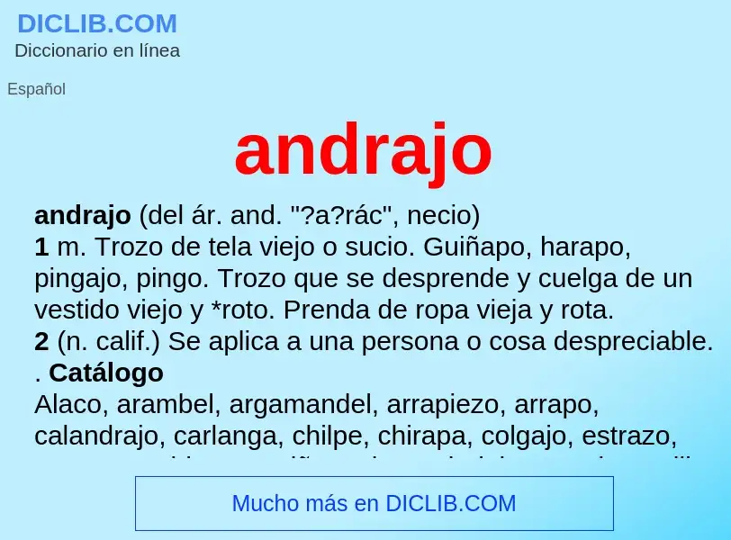 Was ist andrajo - Definition