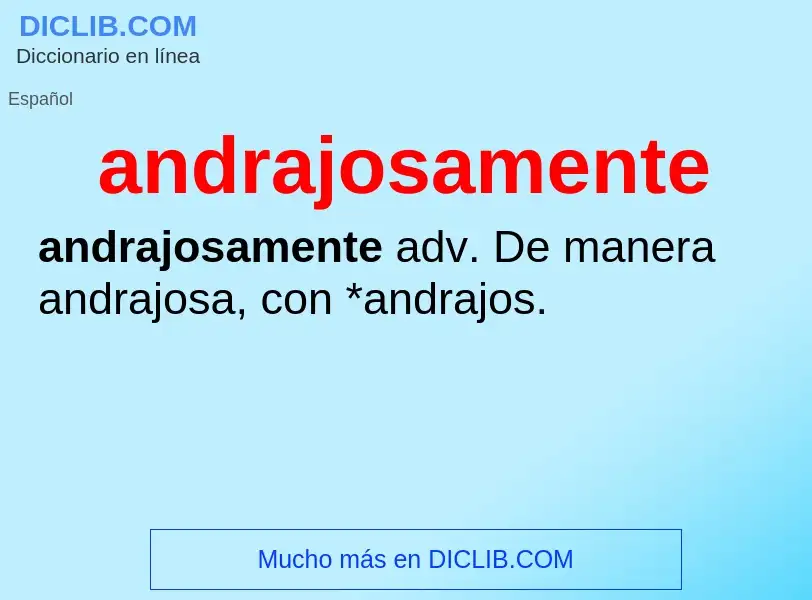 What is andrajosamente - definition