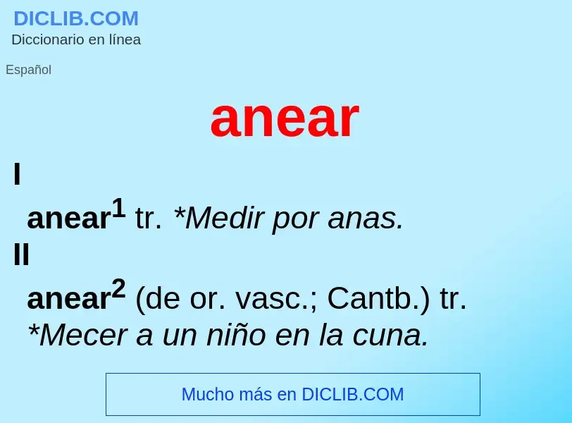 Что такое anear - определение