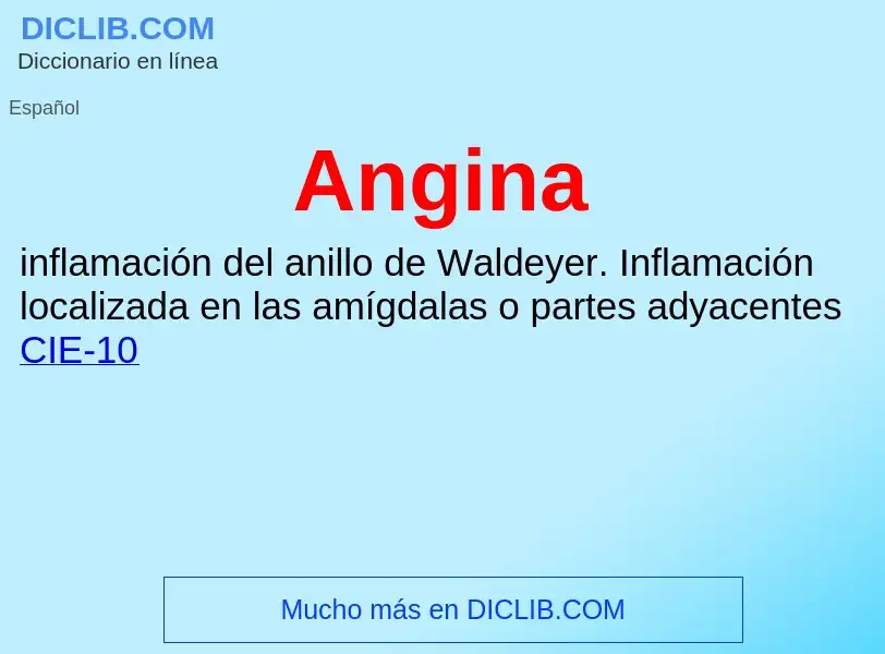 O que é Angina - definição, significado, conceito