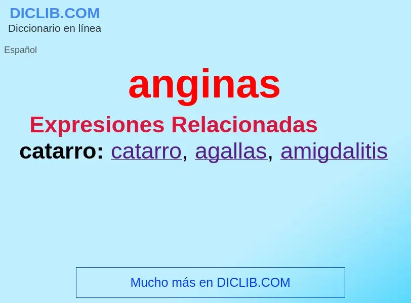 What is anginas - definition