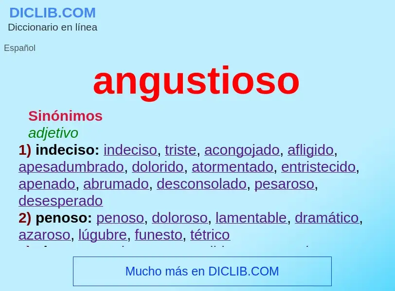 Wat is angustioso - definition