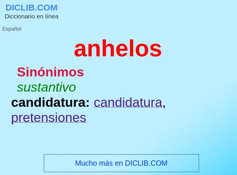 Was ist anhelos - Definition