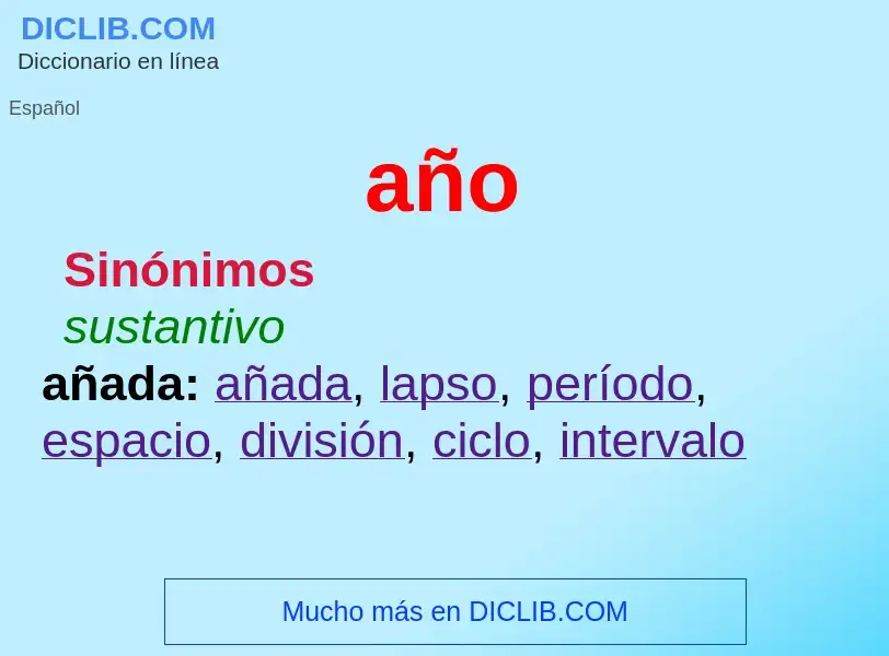 O que é año - definição, significado, conceito