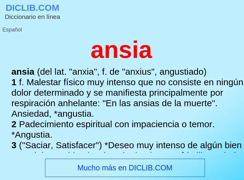 What is ansia - definition