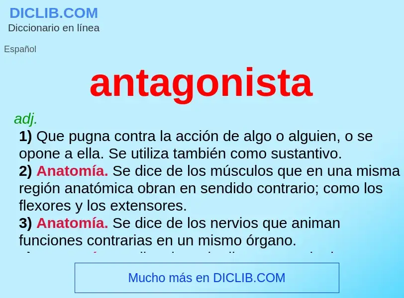 O que é antagonista - definição, significado, conceito