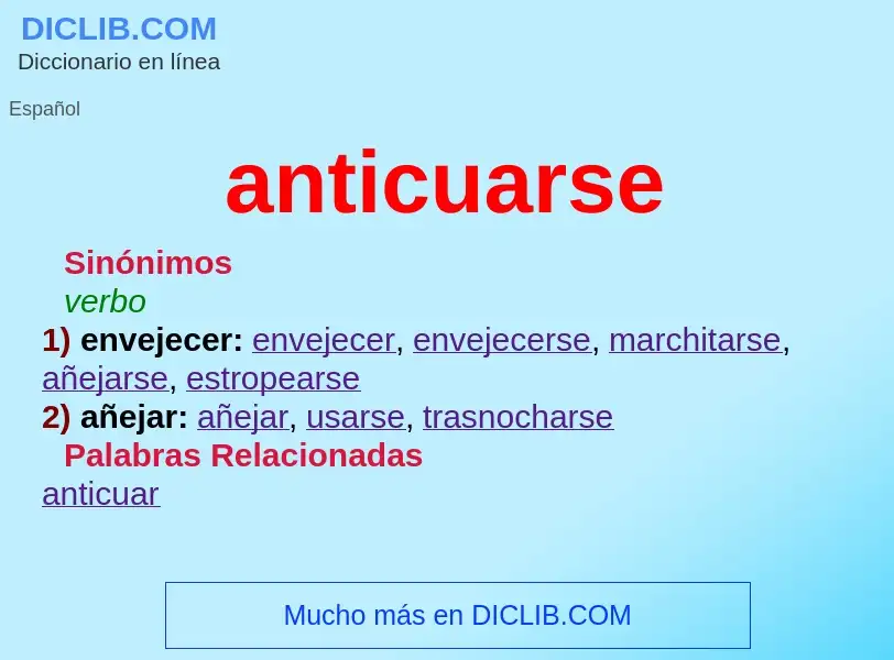 Wat is anticuarse - definition