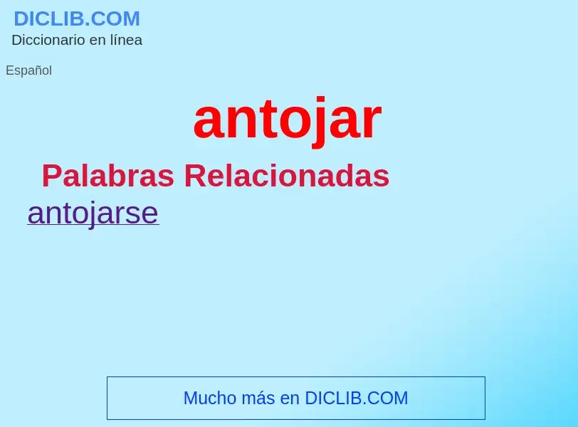 What is antojar - definition