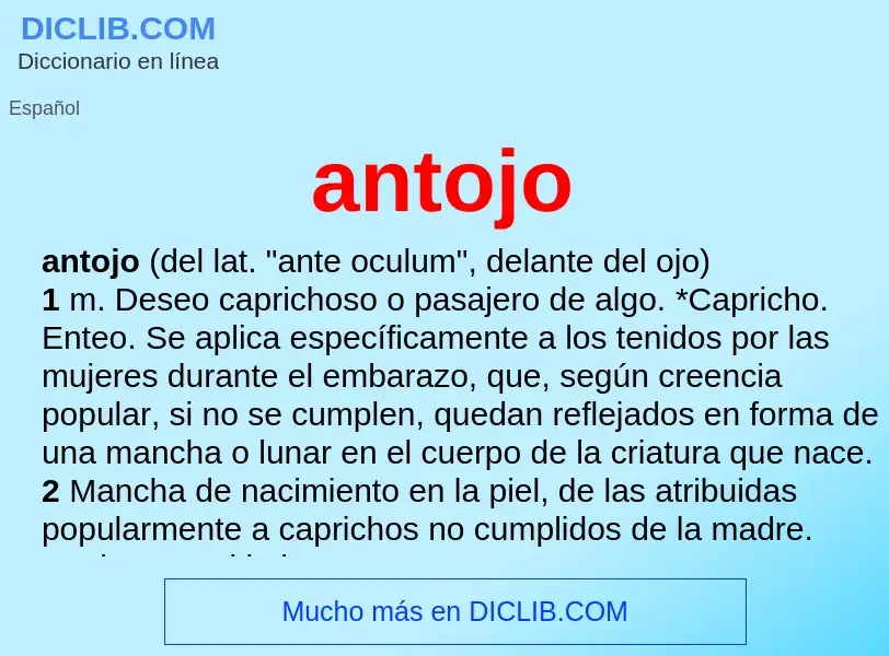 Wat is antojo - definition