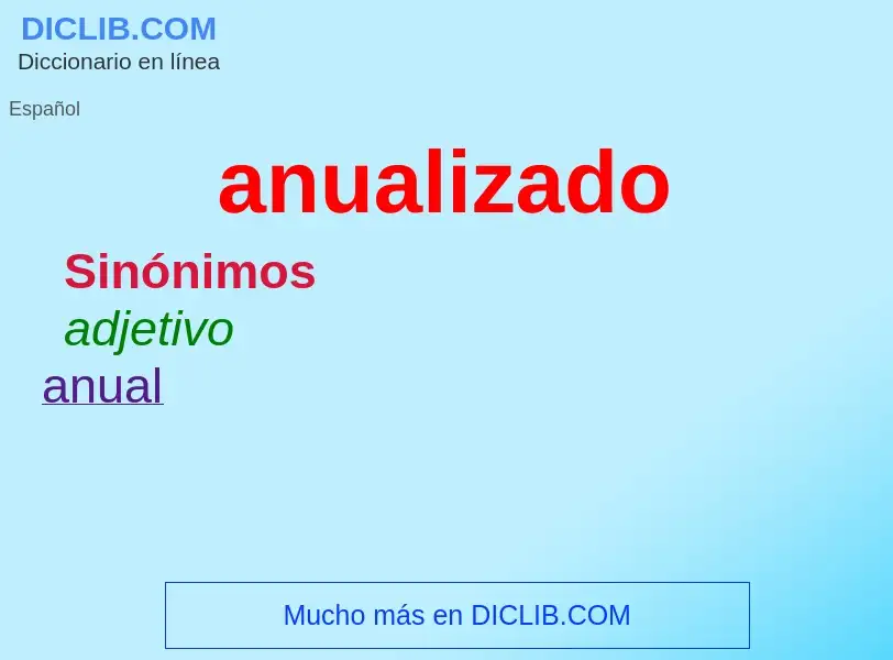 ¿Qué es anualizado? - significado y definición