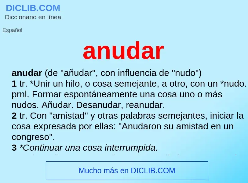 What is anudar - definition