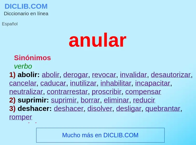 What is anular - definition