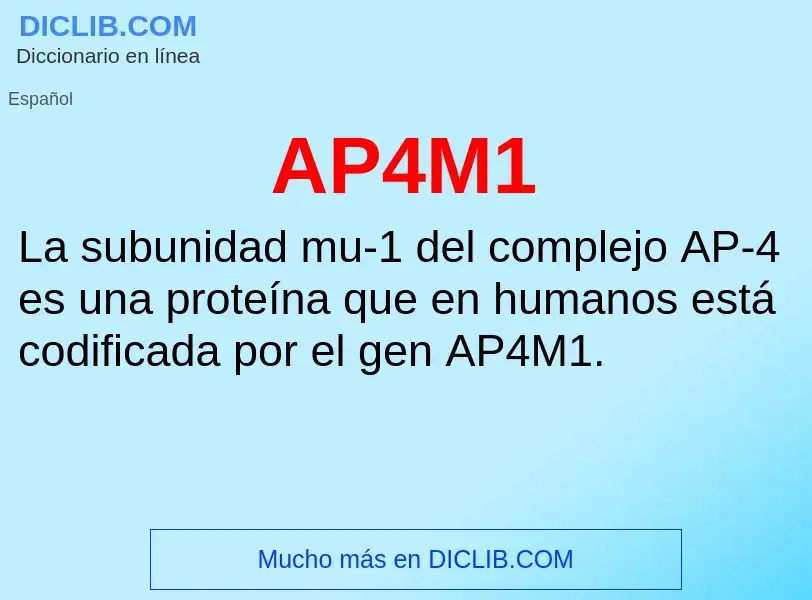 ¿Qué es AP4M1? - significado y definición