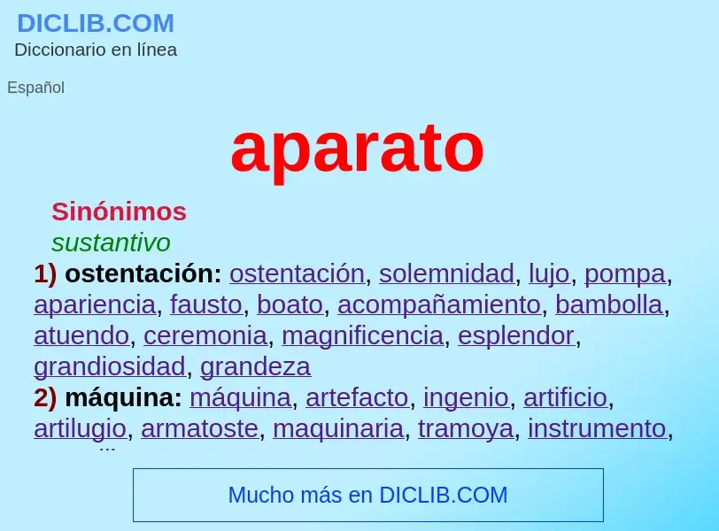 Wat is aparato - definition