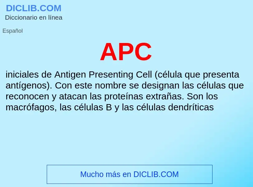 ¿Qué es APC? - significado y definición